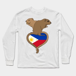 Gerbil Philippines (light) Long Sleeve T-Shirt